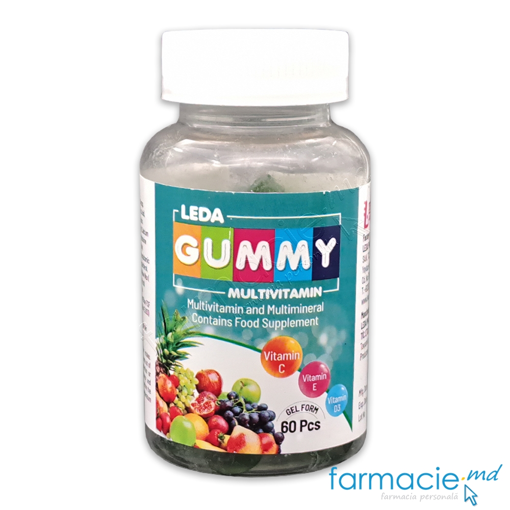 LEDA GUMMY Multivitamine virsta 4+ Gumite N60
