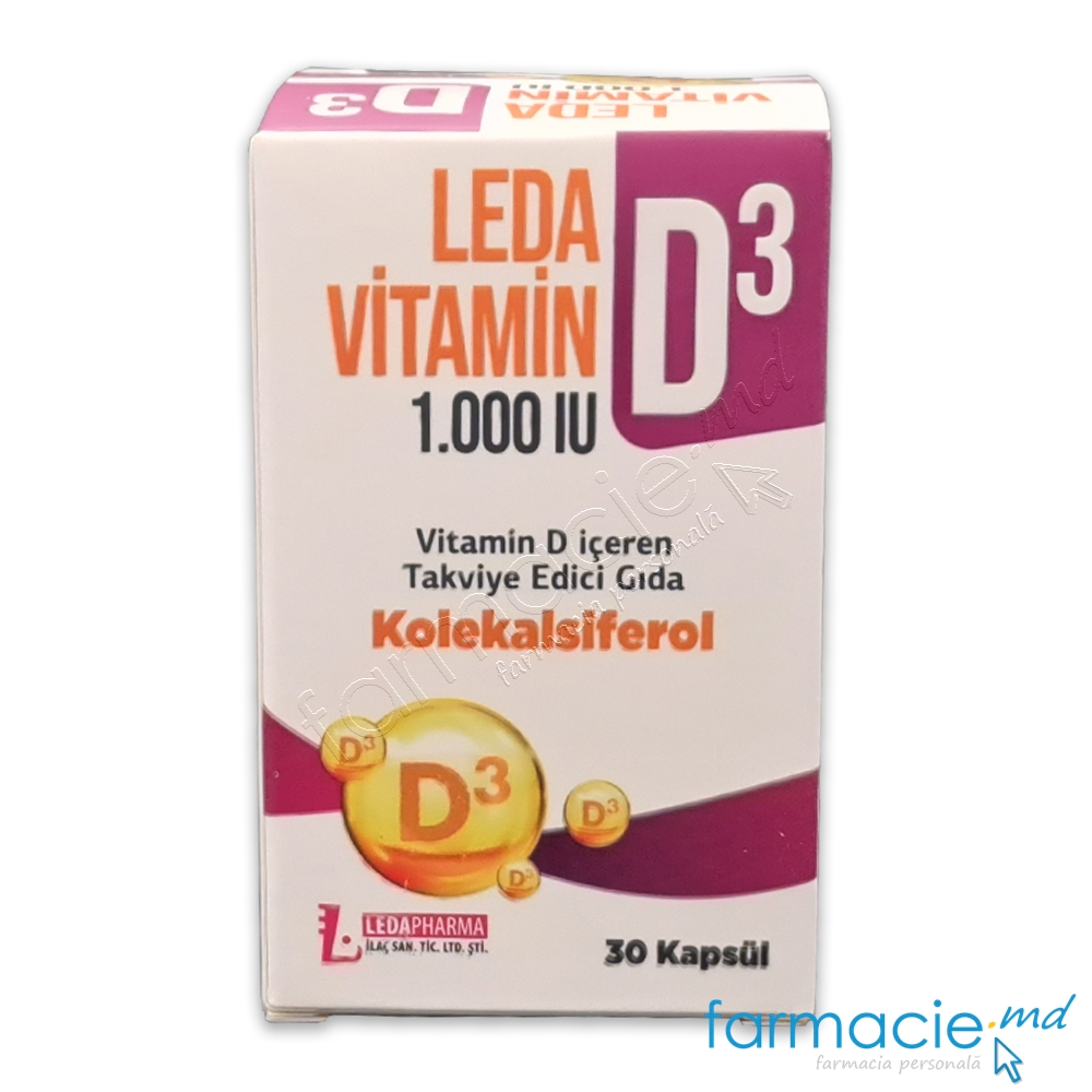 LEDA VITAMIN D3 1000 UI caps. N30