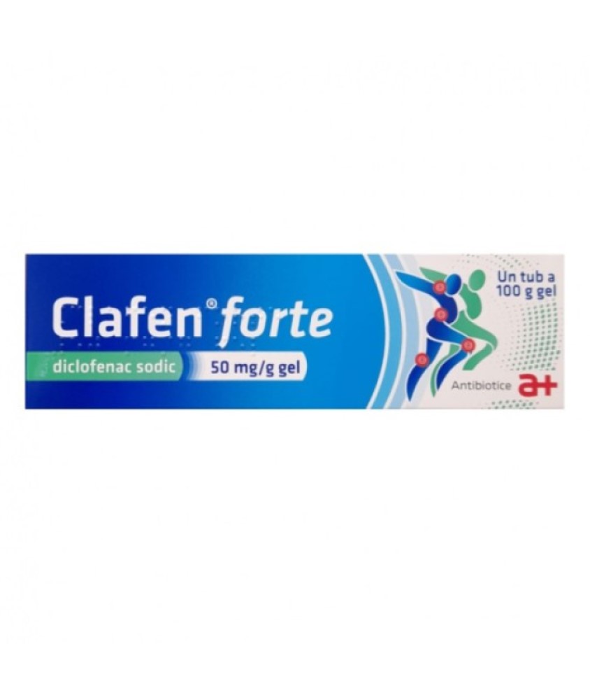 Clafen® Forte 50mg/g gel 100g Antibiotice
