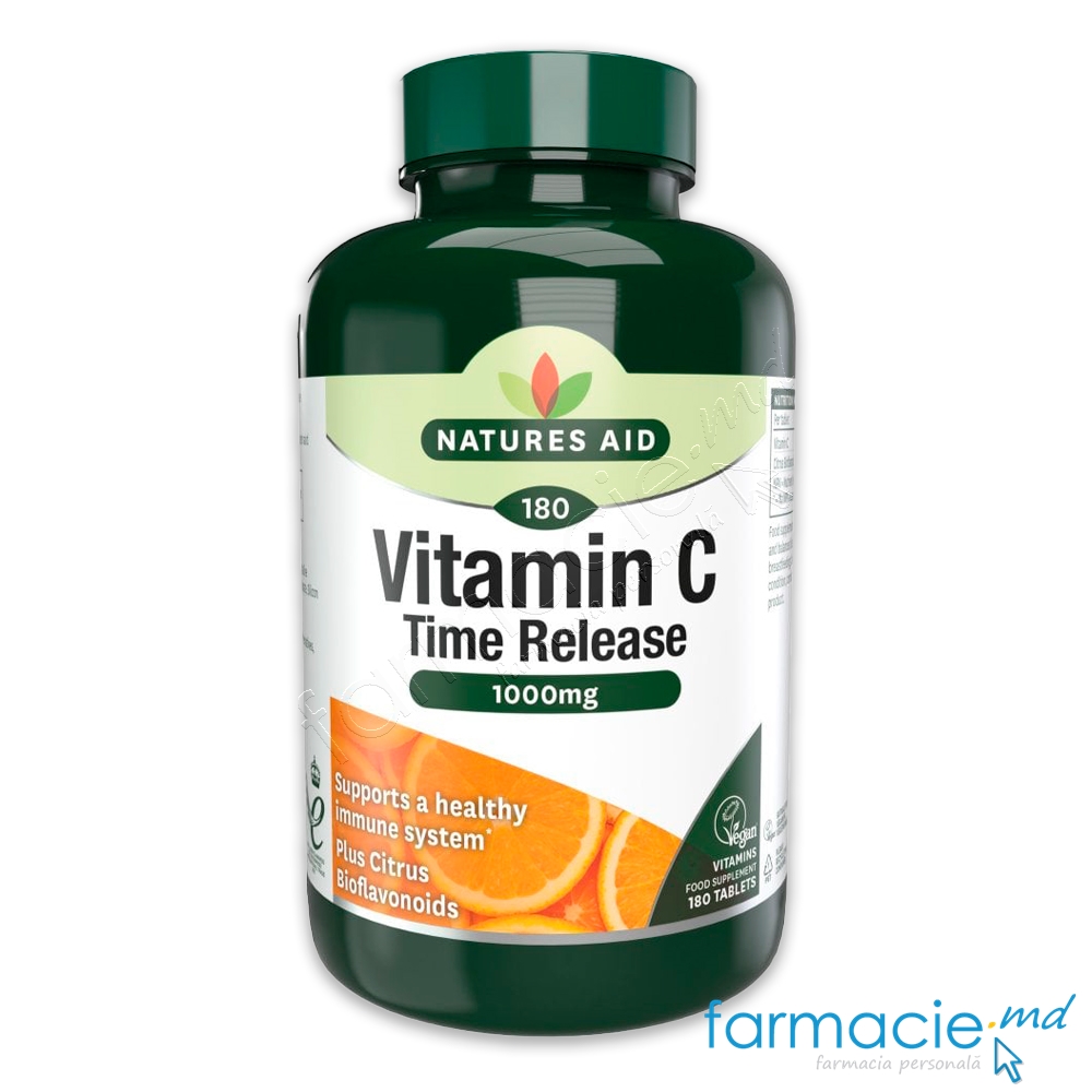 Vitamina C 1000mg comp. N180 (citrice,bioflavonoizi) Natures Aid