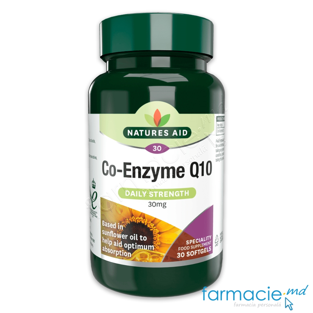 Co-Enzyme Q10 30mg caps. N30 Natures Aid