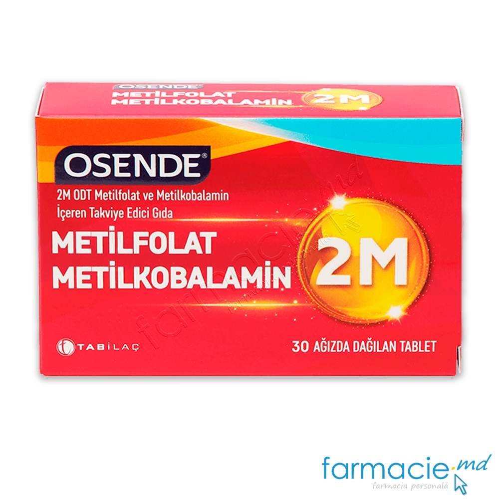 OSENDE 2M Metilkobalamin 1000mcg+Metilfolat 400mcg comp.N30 Tab Ilac