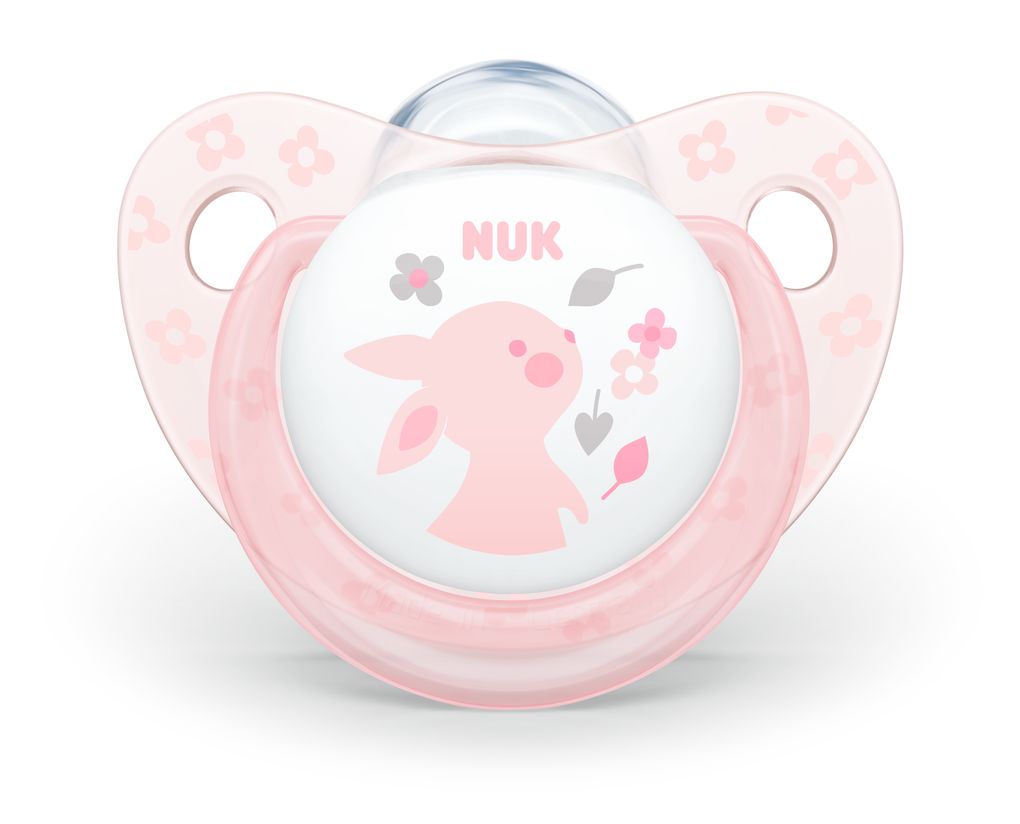 NUK Suzeta silicon Baby Rose 0-6luni in cutie