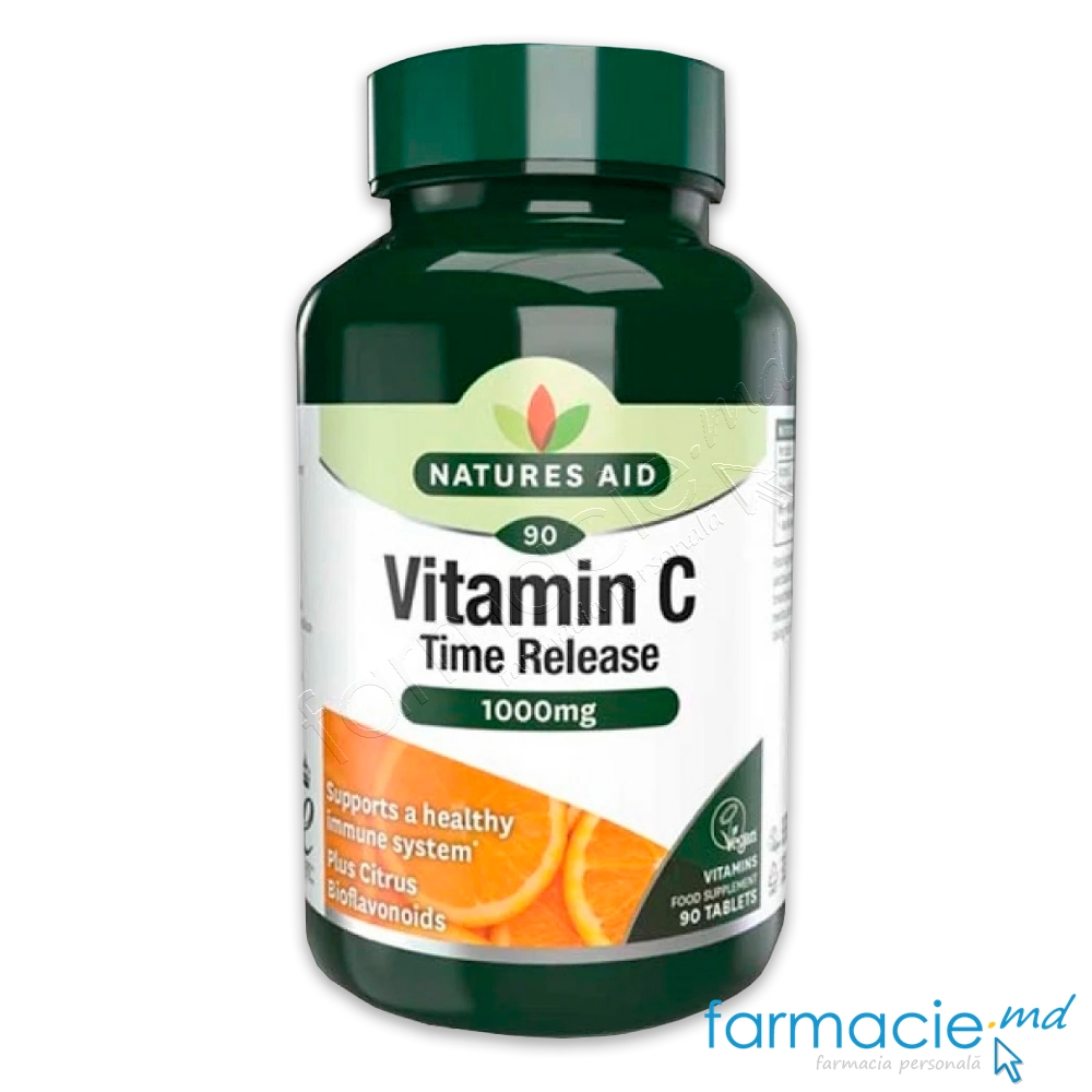 Vitamina C 1000mg comp. N90 (citrice,bioflavonoizi) Natures Aid