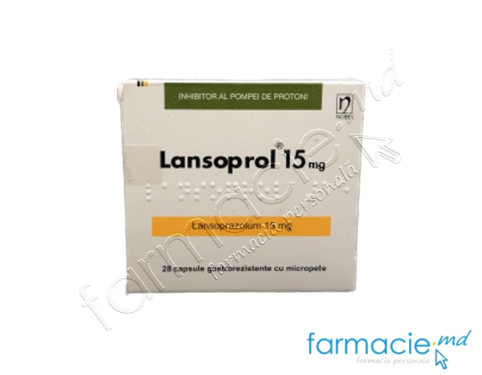 Lansoprol® caps.gastrorez.15mg N14x2 Nobel Ilac