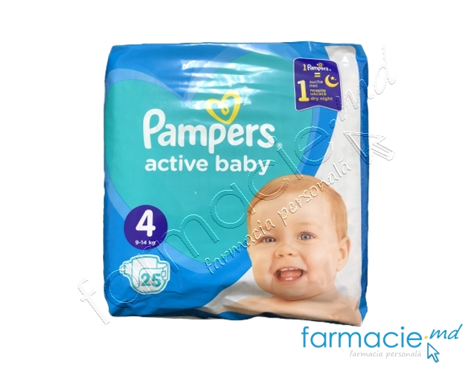 Scutece PAMPERS Active Baby 4 N25 (9-14kg)