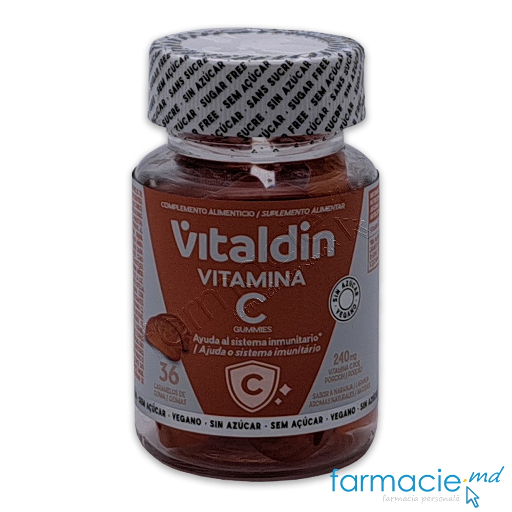 VITALDIN Vitamina C 240mg in 2 gumite virsta 3+ Gumite Vegan  N36