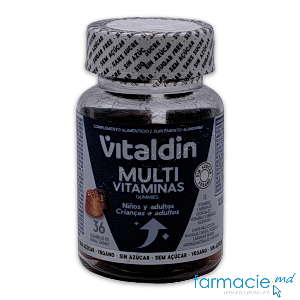 VITALDIN Multivitamine Vegan virsta 10+ Gumite N36