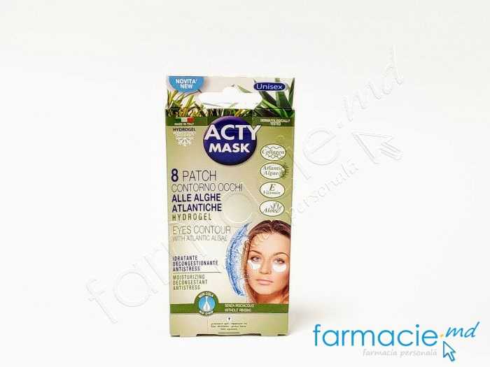 Acty Mask Emplastru ochi hidratant cu efect iluminator Praf natural de perla N8
