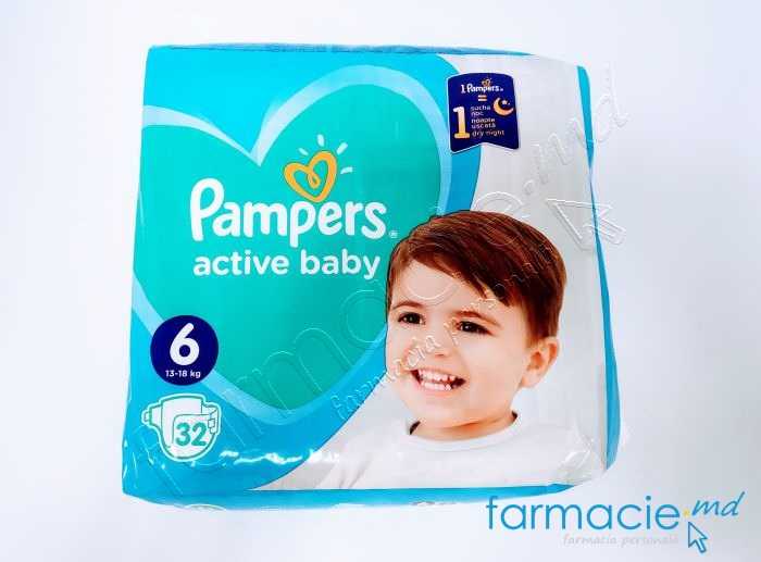 Scutece Pampers 6 Active Baby 13-18kg N32