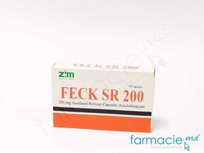 Feck SR 200 caps. elib. prel. 200mg N10x3 (Aceclofenac)