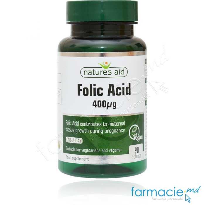 Acid Folic 400µg comp. N90 Natures Aid