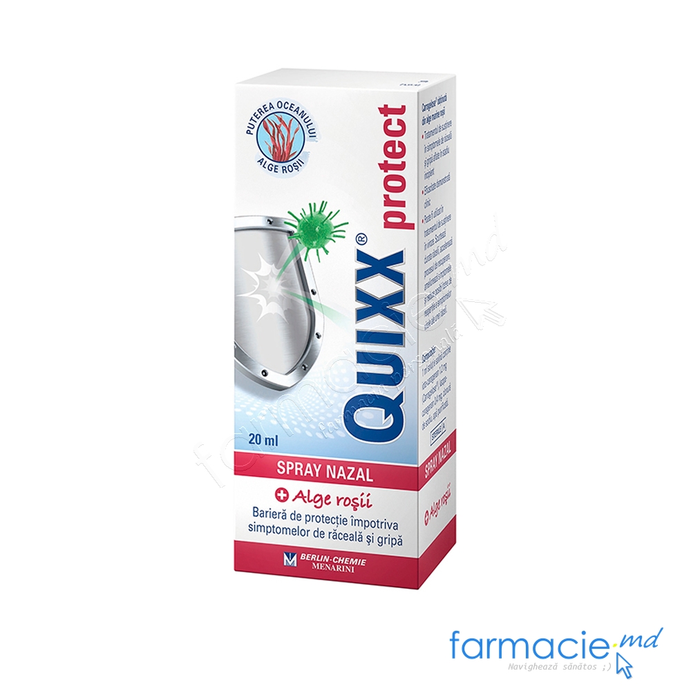 Quixx Protect spray nasal alge rosii (1an+) 20ml