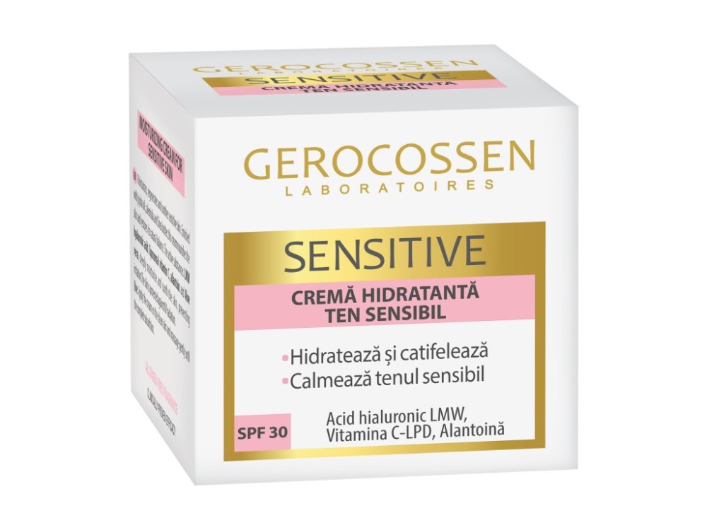Gerocossen Sensitive Crema hidratanta SPF30, AH/Vit C/alantoină 50ml