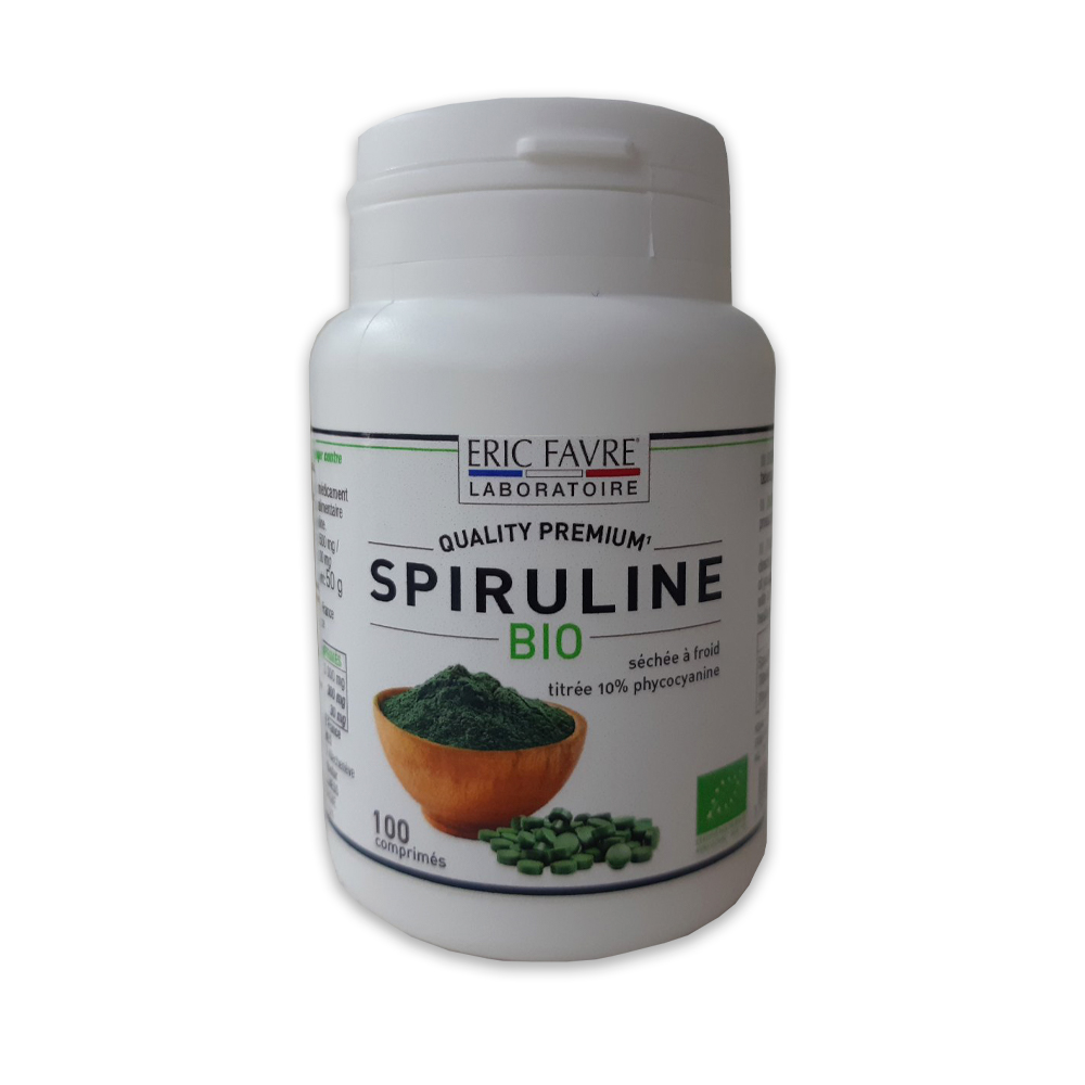 Spiruline BIO 500mg comp. N100 Eric Favre