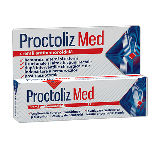 Proctoliz Med crema antihemoroidala 25g+CADOU Fiterman