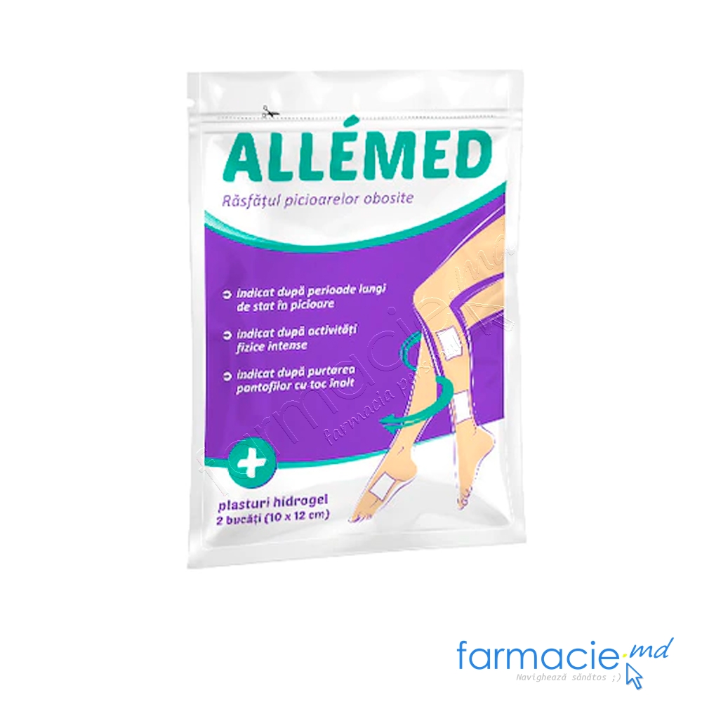 AlleMed plasturi cu hidrogel 10x12cm N2  Fiterman