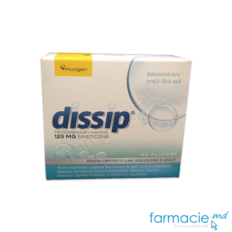 Dissip 125mg (simeticona) pulbere N20 Labormed