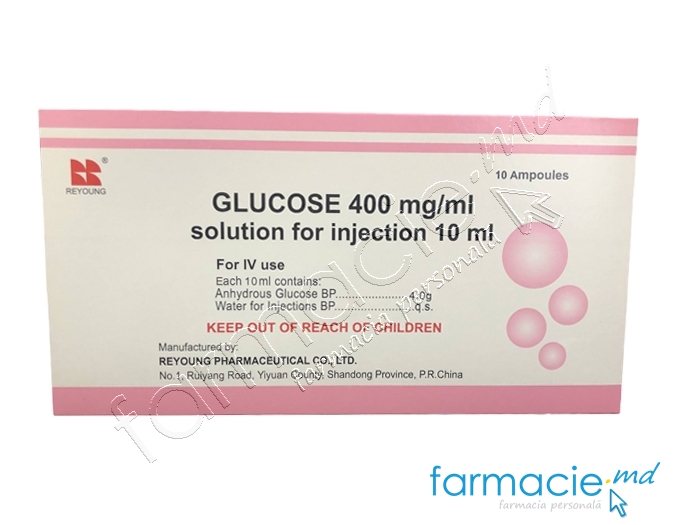 Glucoza sol. inj.400 mg/ml10 ml N10 (Dita)