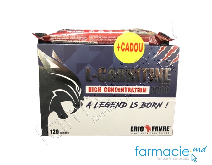 L-Carnitin 2000mg comp. N120 (2-4 comp/zi)+Batonas proteina 31% BARBAR Eric Favre