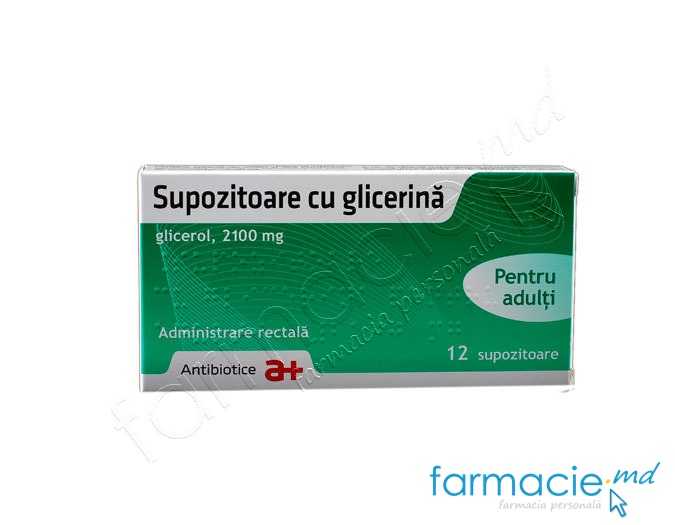 Supozitoare cu glicerina pentru adulti 2100mg N6x2 Antibiotice
