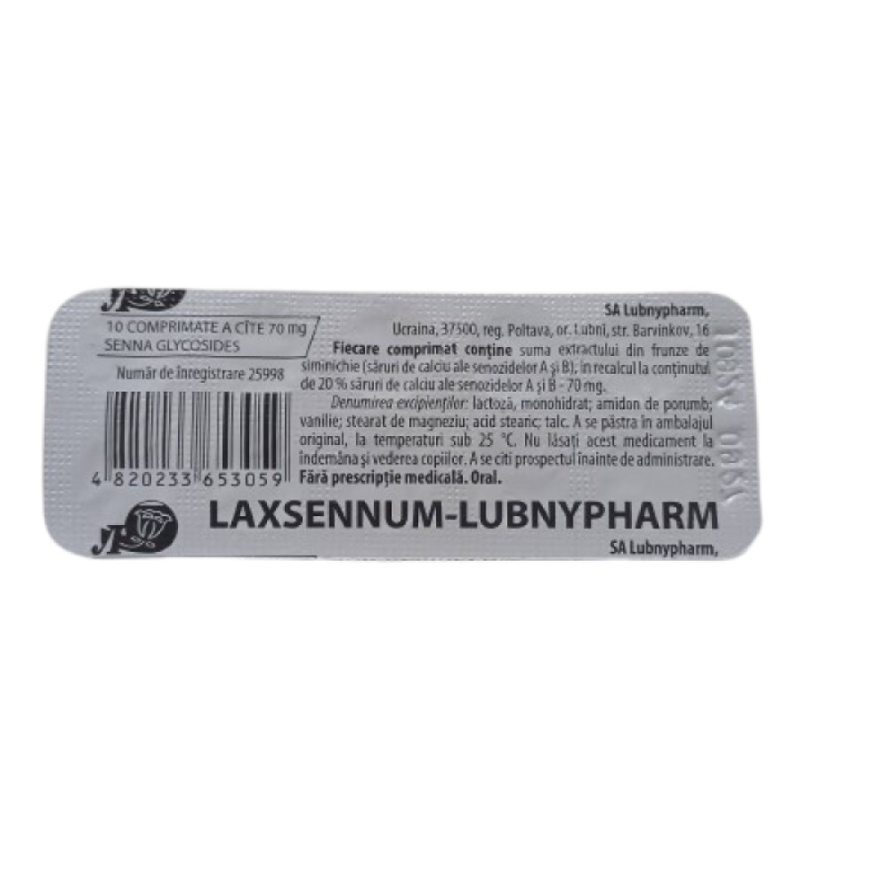 Laxsennum comp.70mg N10 Lubnypharm