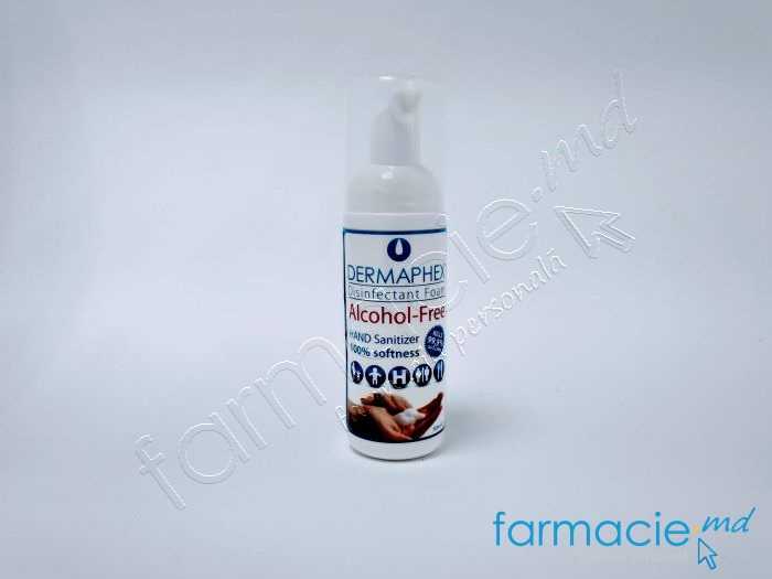 Dermaphex spuma dezinfectanta maini FARA ALCOOL 125doze/50ml