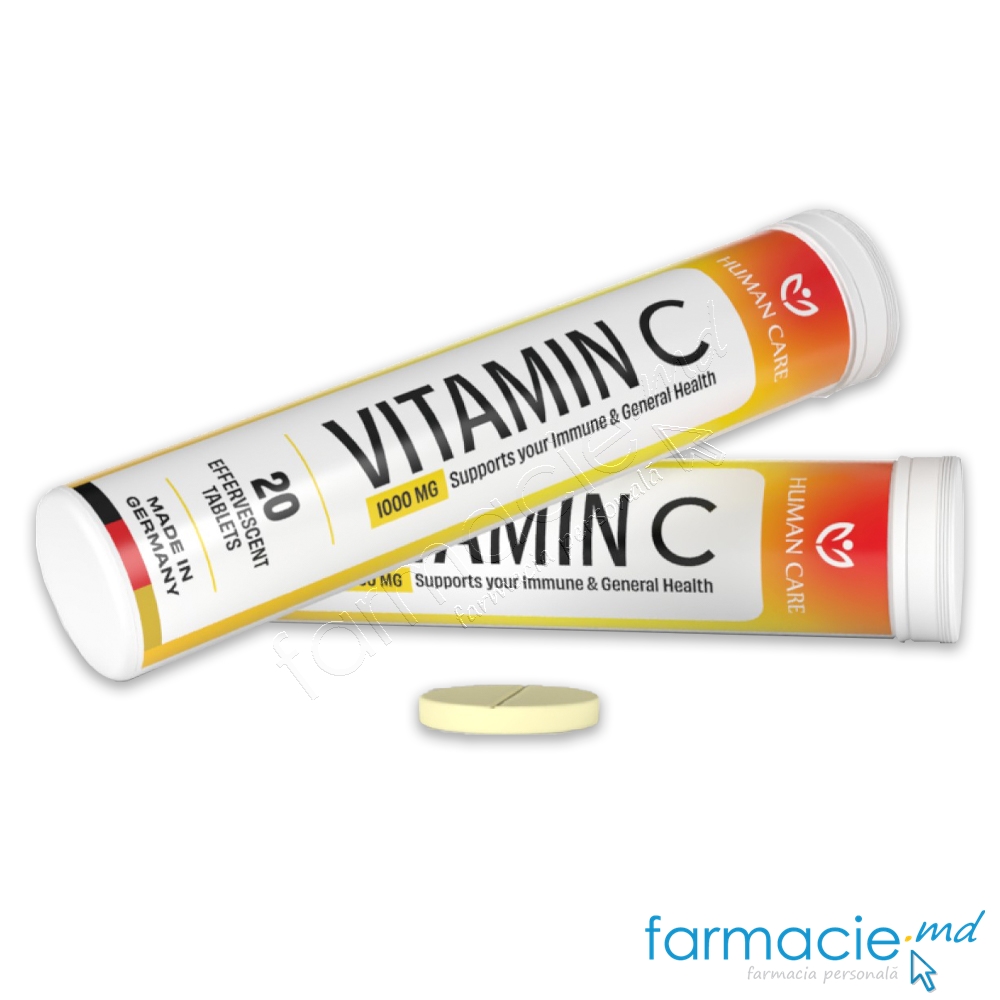 Vitamina C 1000mg comp. eferv. N20 Human Care