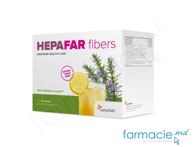 Hepafar Fibre (sanatatea ficatului) pulbere N15 Sensilab