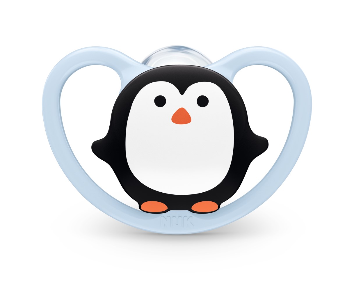 NUK Suzeta silicon SPACE 0-6luni in cutie