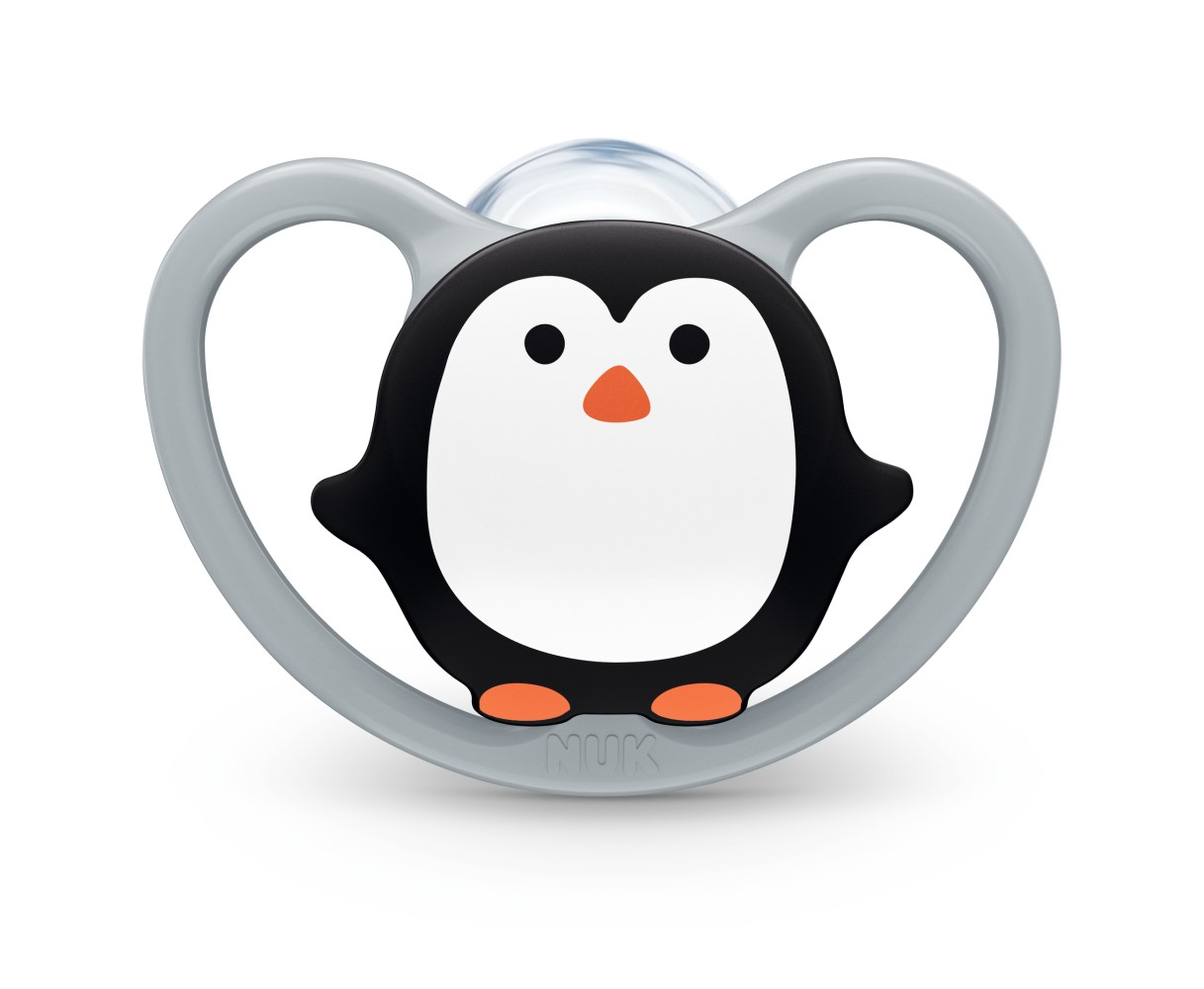 NUK Suzeta silicon SPACE 0-6luni in cutie
