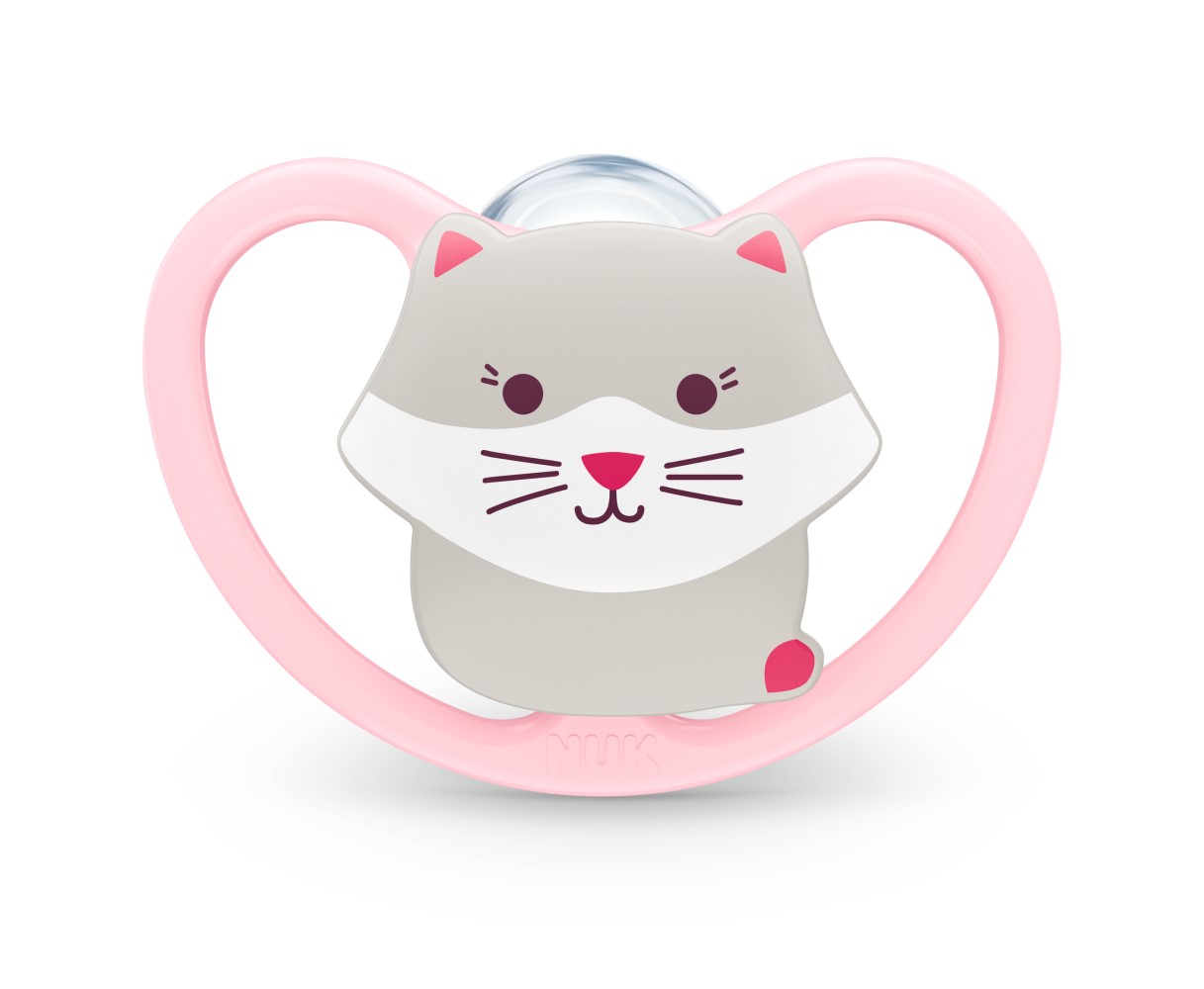 NUK Suzeta silicon SPACE 0-6luni in cutie
