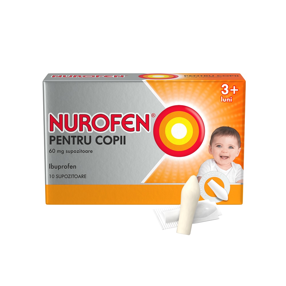 Nurofen® supozitoare copii 60mg N10 Reckitt