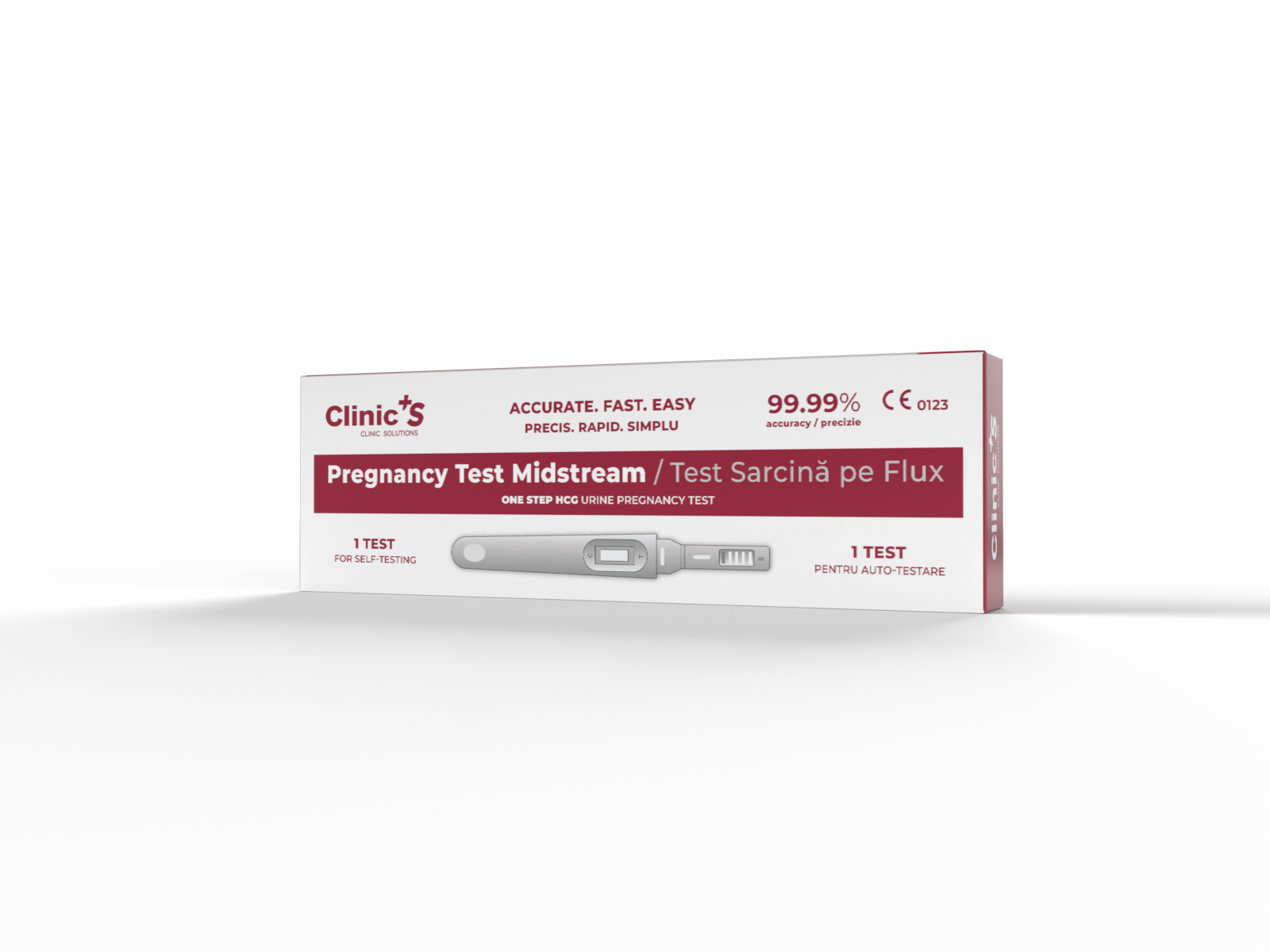 Test sarcina HCG pe flux (stilou) precizie 99.99% Clinic’S