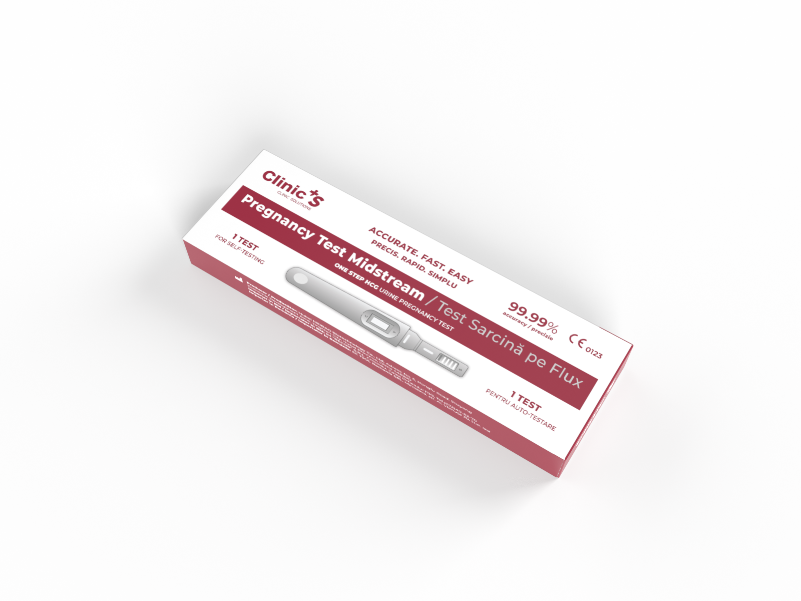 Test sarcina HCG pe flux (stilou) precizie 99.99% Clinic’S