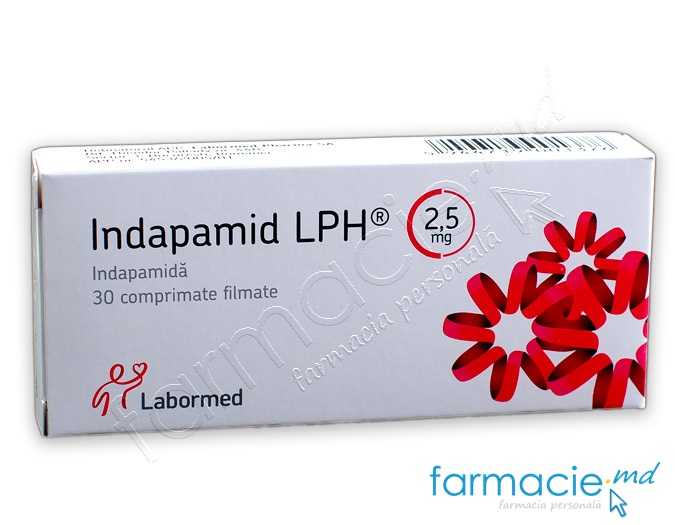 Indapamid 2.5mg comp film. N10x3 Labormed