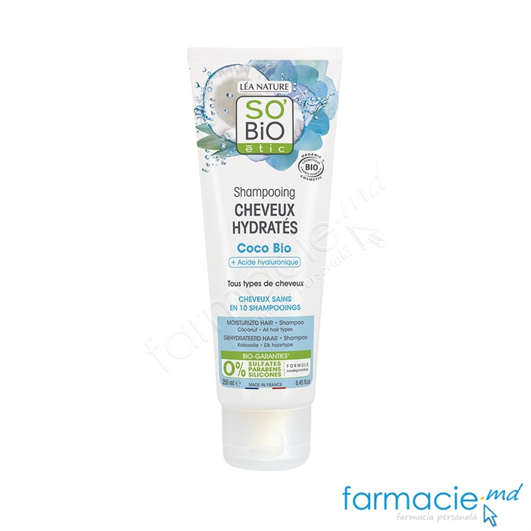 So Bio Coco Bio Sampon cu acid hyaluronic 250ml