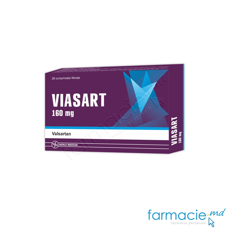 Viasart (Valsartan) comp.film.160mg N14x2 World Medicine