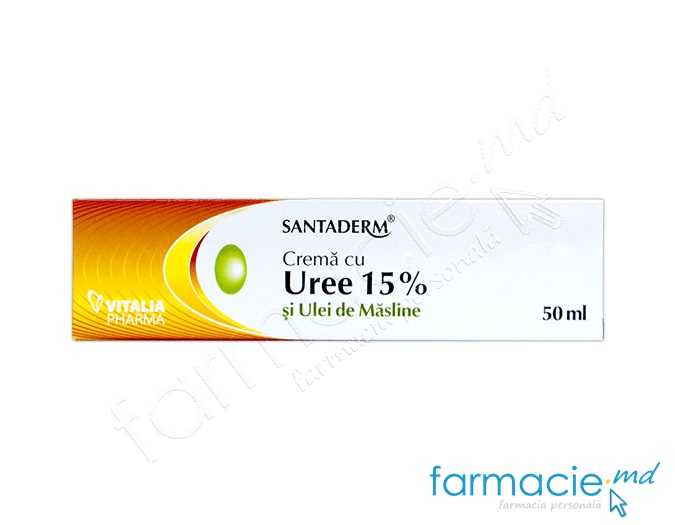 Crema picioare Santaderm uree 15 % si ulei de masline 50ml