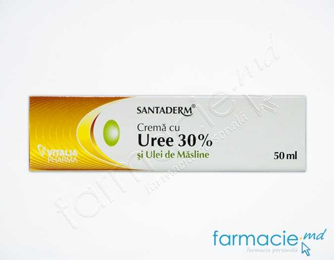 Crema picioare Santaderm uree 30 % si ulei de masline 50ml