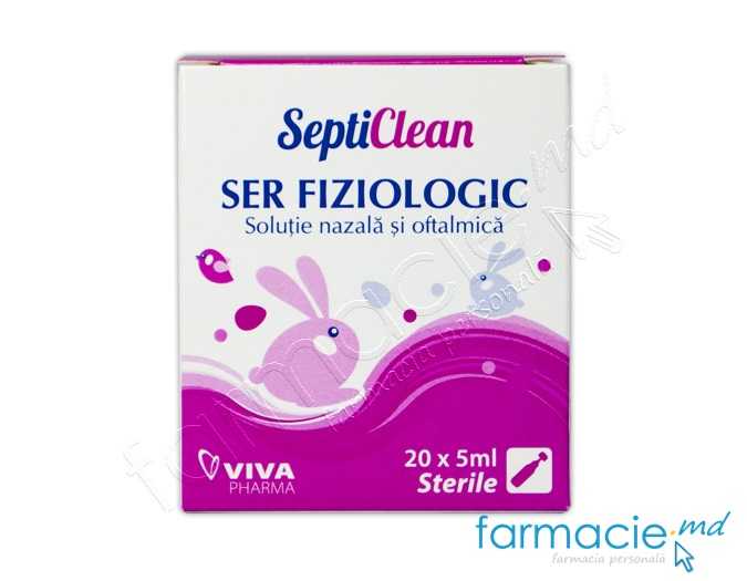 Solutie fiziologica 0.9% 5 ml N20 SeptiClean