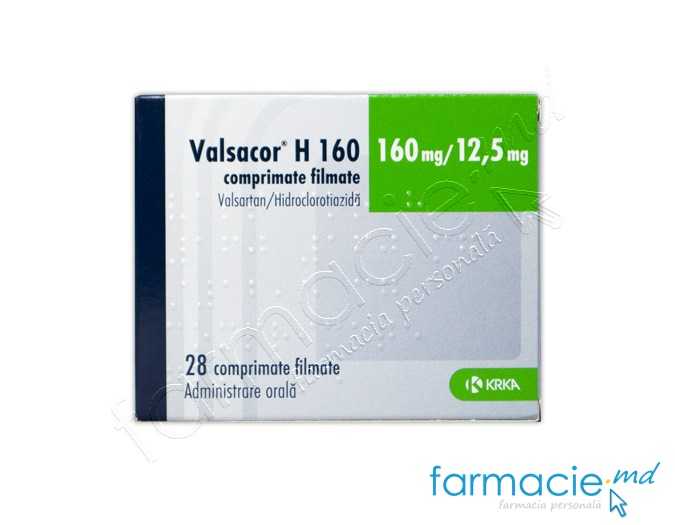 Valsacor® H comp.film.160mg/12,5mg N14x2 KRKA