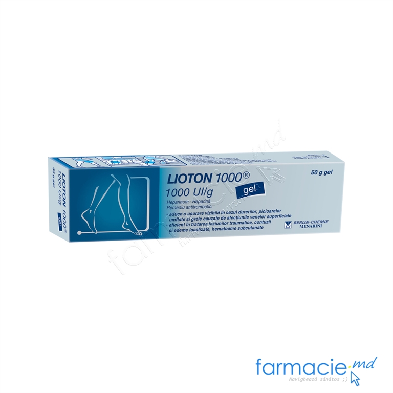Lioton 1000® gel 1000UI/g 50g N1 Berlin-Chemie
