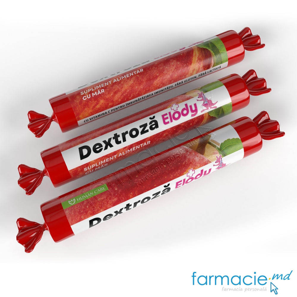 Dextroza+Vit.C Elody gust capsuna comp. N17 (fara gluten si lactoza) Sanotact