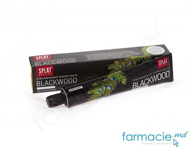 Pasta de dinti Splat Professional Whitening Black Wood 75ml