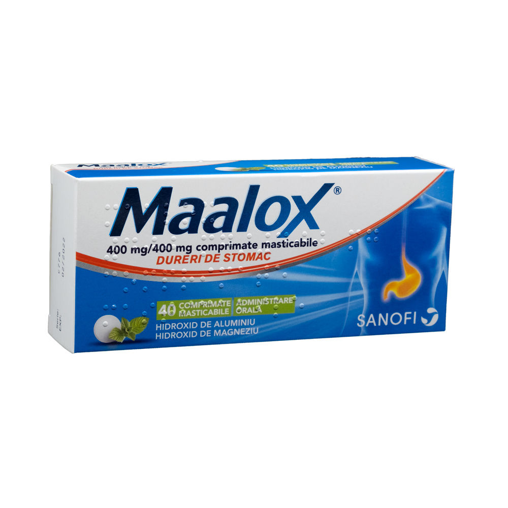 Maalox® comp.masticab.400mg/400mg N10x4 Opella