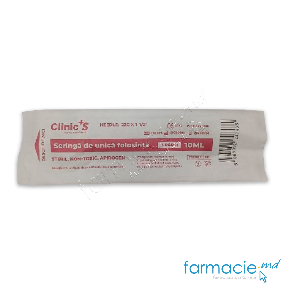 Seringi 10ml Clinic'S 22G 3 parti