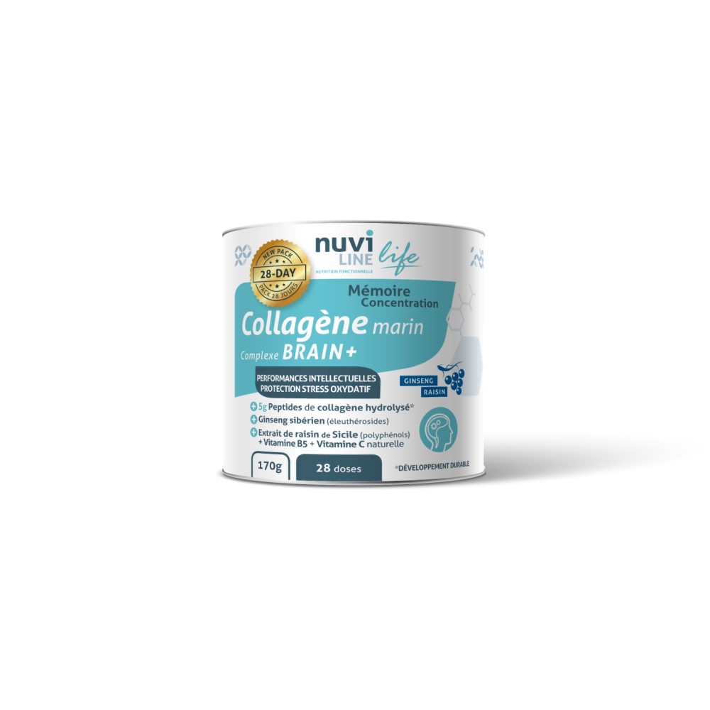 Colagen marin Nuviline Memorie&Concentrare 28doze x 6g pulbere 170g