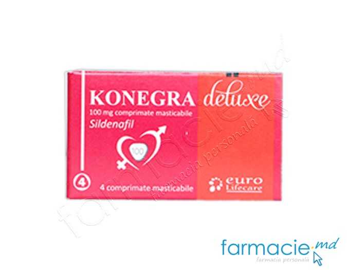 Konegra deluxe comp.masticab.100mg N4 Euro Lifecare