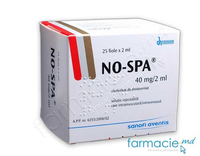 No-spa® sol.inj.40mg/2ml 2ml N5x5 Opella